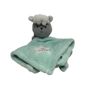 Baby Gear Lamb Sheep Cloud SO SWEET Baby Lovey Security Blanket Teal Green Star